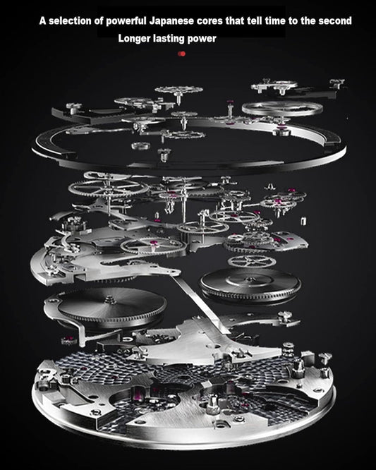 Men's Creative 3D Car Wheel Rotating Wrist Watch